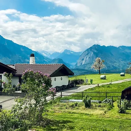 Panorama Boutique Apartment With Complimentary Spa Access At Solbad Hotel Sigriswil Exterior photo